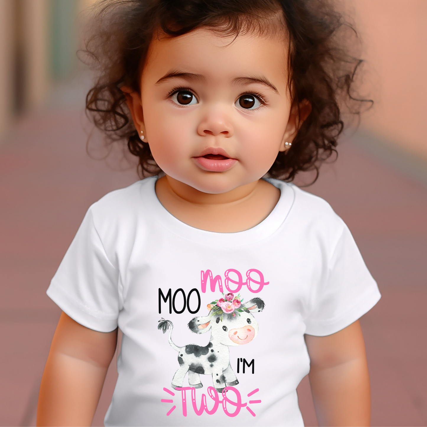 Moo Moo I'm Two Birthday Shirt